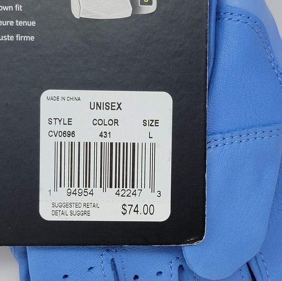 Nike Alpha Huarache Elite Unisex Batting Gloves Blue CV0720 431 Size Large New - Picture 5 of 8